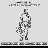 Photoline1612 Embroidery File 6 sizes