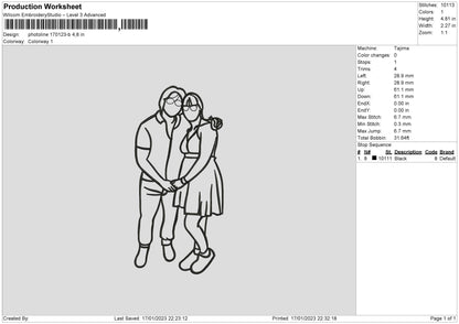 Photoline 1701b Embroidery File 6 sizes