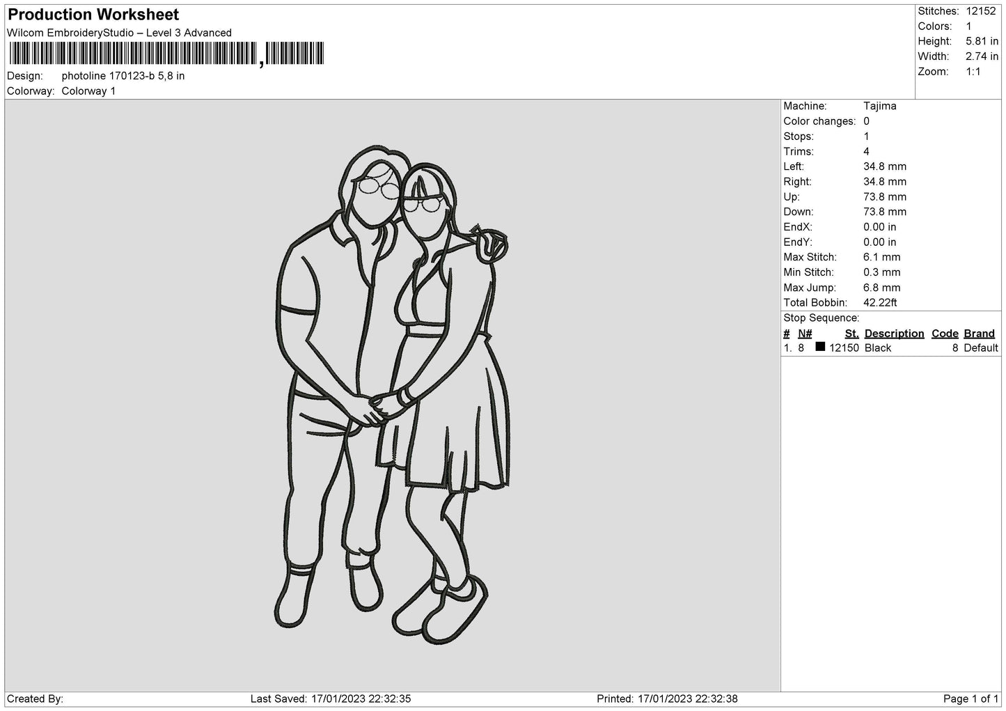 Photoline 1701b Embroidery File 6 sizes