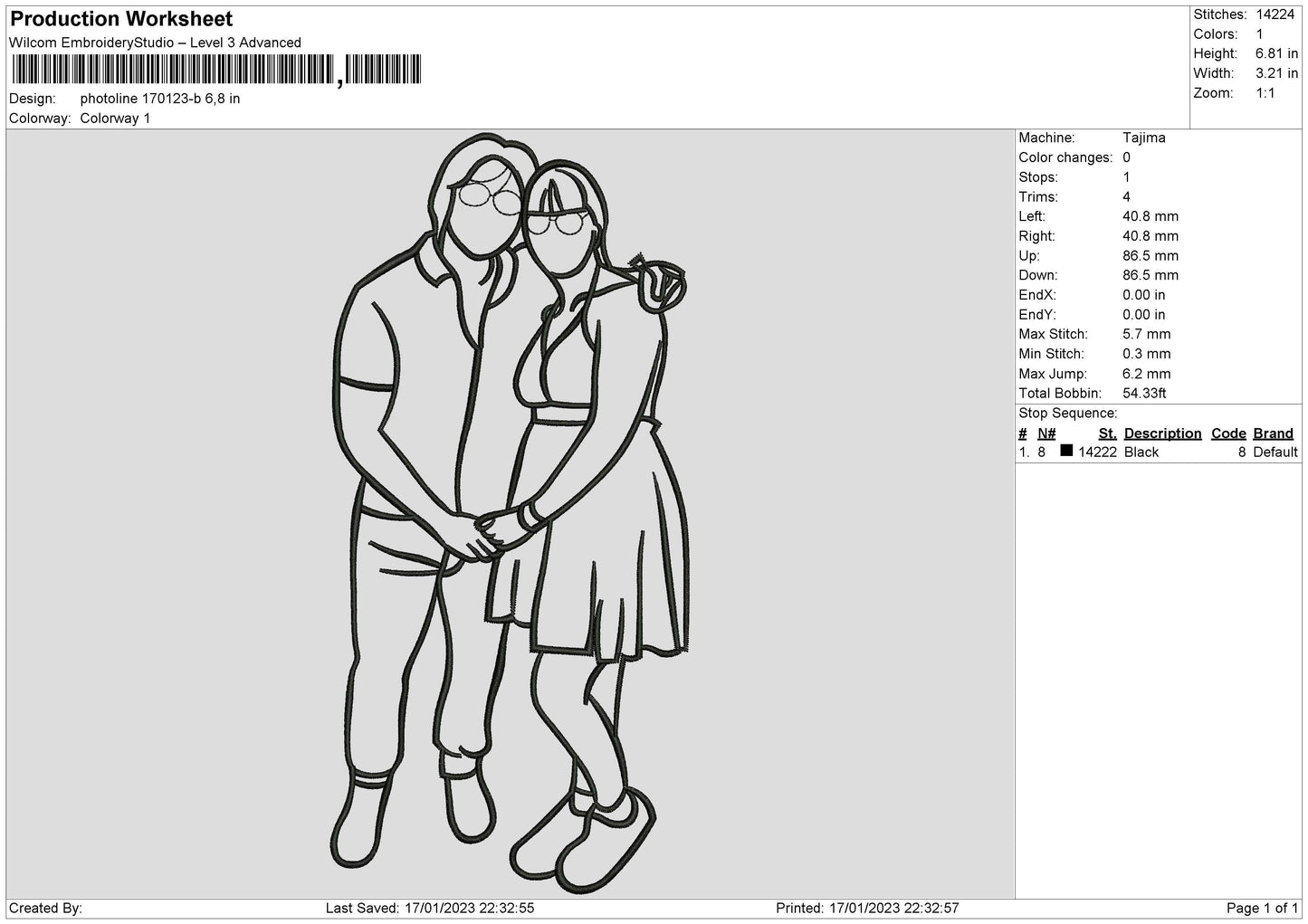 Photoline 1701b Embroidery File 6 sizes