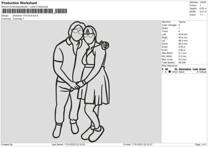 Photoline 1701b Embroidery File 6 sizes