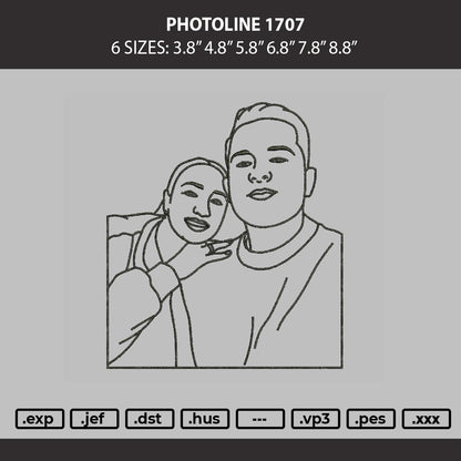Photoline 0707 Embroidery Machine Design File 6 sizes