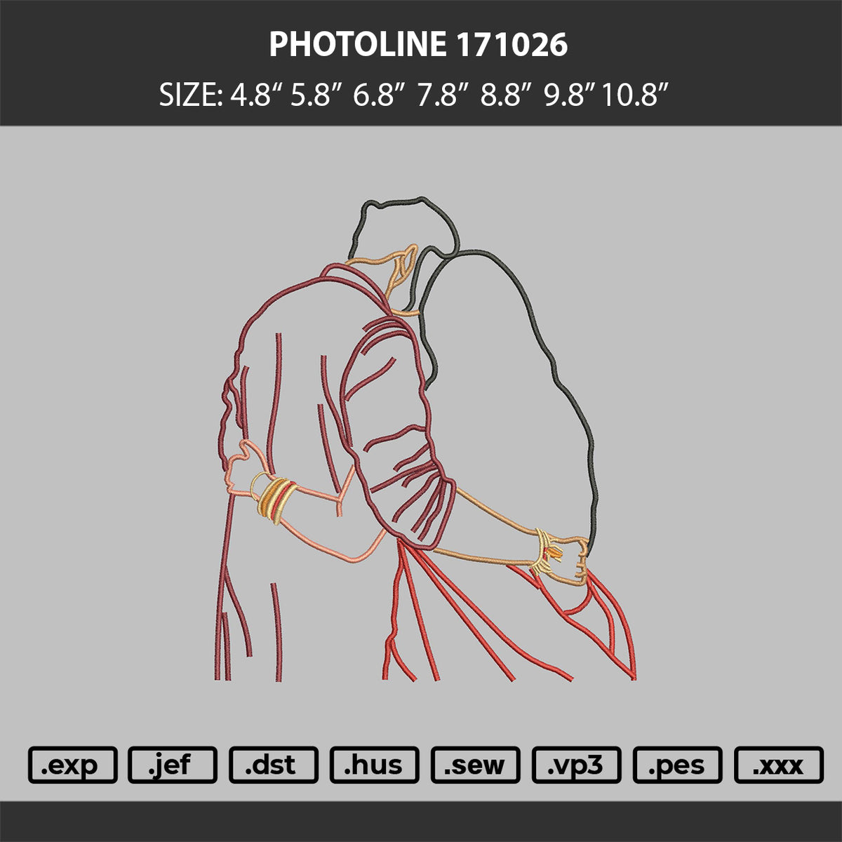 Photoline 171026 Embroidery Machine Design File 6 sizes