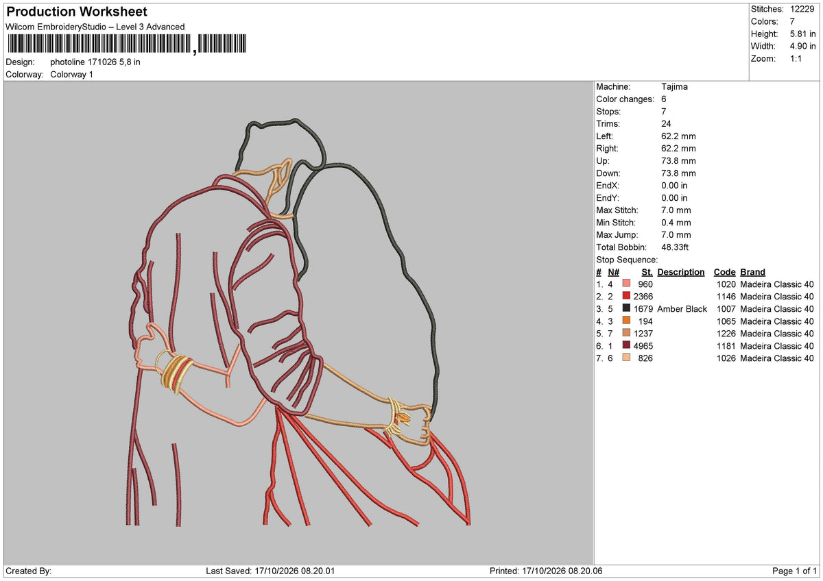 Photoline 171026 Embroidery Machine Design File 6 sizes