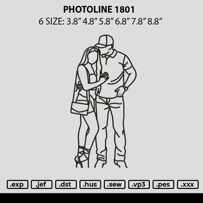 Photoline 1801 Embroidery File 6 sizes