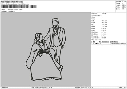 Photoline 1805 Embroidery File 6 sizes