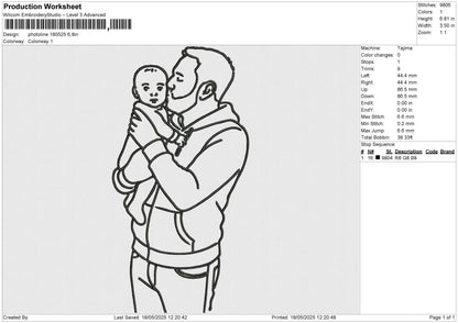 Photoline 180525 Embroidery File 6 size