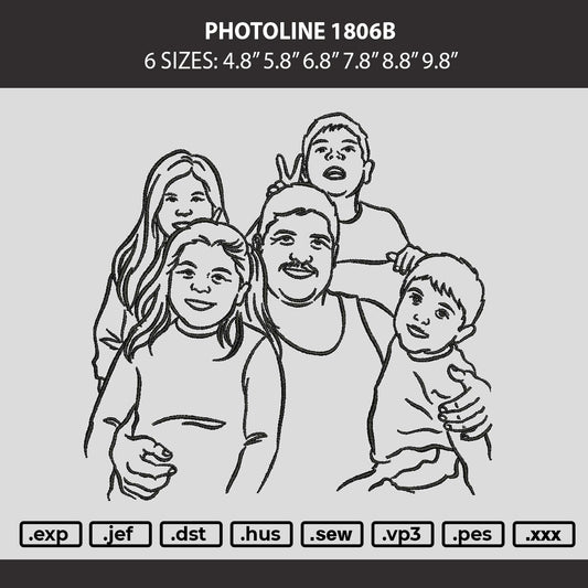 Photoline 1806b Embroidery Machine Design File 6 sizes