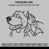 Photoline 1808 Embroidery File 6 sizes