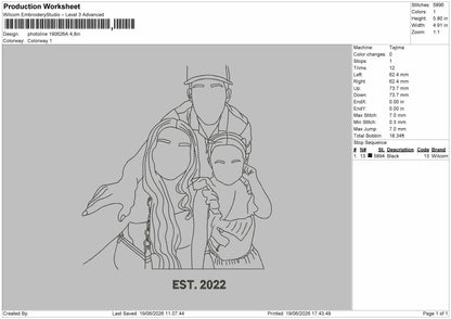 Photoline 1906a Embroidery Machine Design File 6 sizes