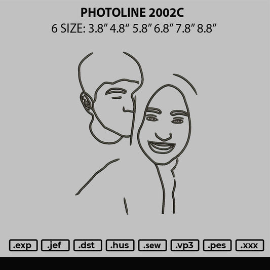 Photoline 2002c Embroidery File 6 sizes