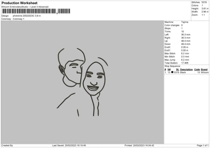 Photoline 2002c Embroidery File 6 sizes