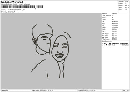 Photoline 2002c Embroidery File 6 sizes