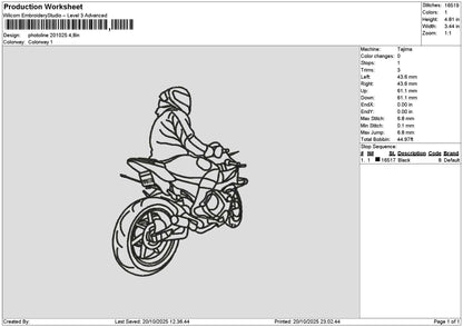 Photoline 2010 Embroidery File 6 sizes