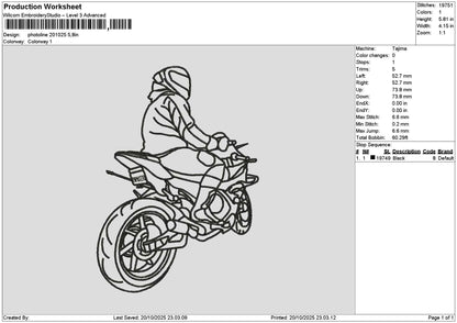 Photoline 2010 Embroidery File 6 sizes