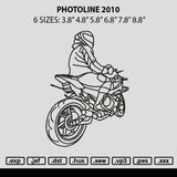 Photoline 2010 Embroidery File 6 sizes