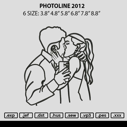 Photoline 2012 Embroidery File 6 sizes