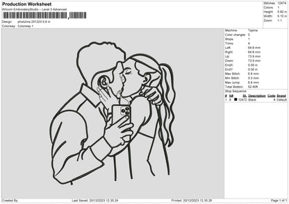Photoline 2012 Embroidery File 6 sizes