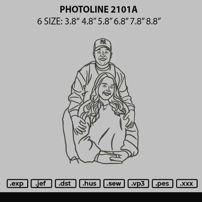 Photoline 2101a Embroidery File 6 sizes