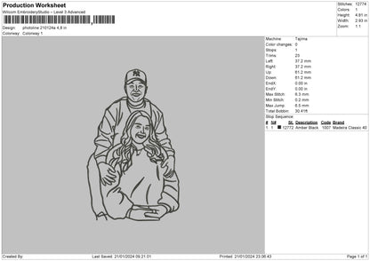 Photoline 2101a Embroidery File 6 sizes