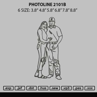 Photoline 2101b Embroidery File 6 sizes