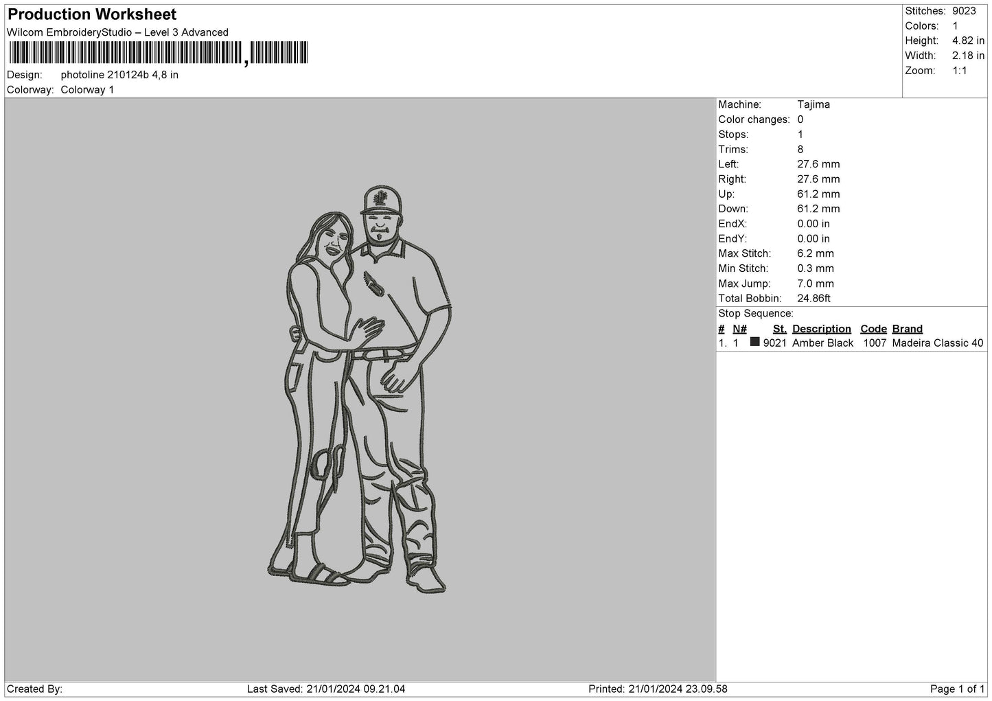 Photoline 2101b Embroidery File 6 sizes