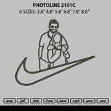 Photoline 2101c Embroidery File 6 sizes
