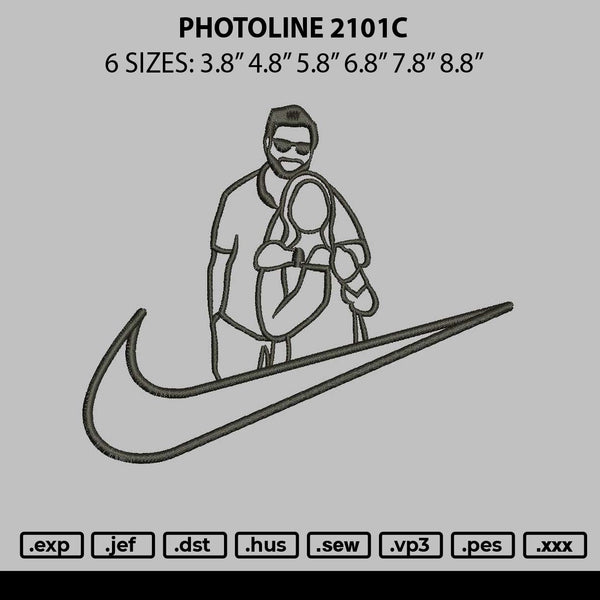 Photoline 2101c Embroidery File 6 sizes
