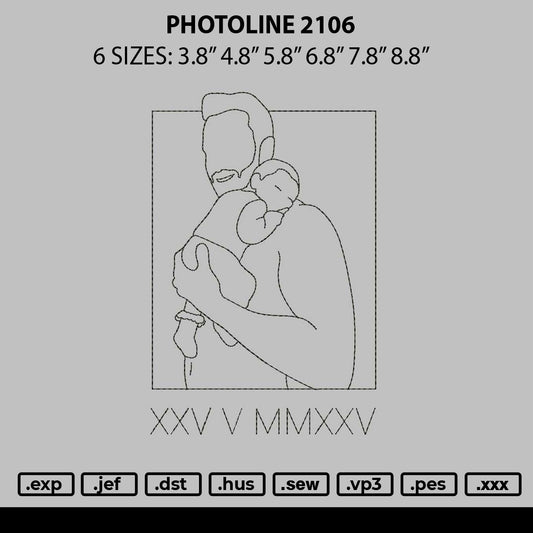 Photoline 2206 Embroidery File 6 sizes