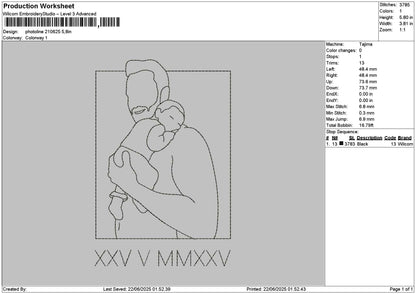 Photoline 2206 Embroidery File 6 sizes