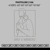 Photoline 2206 Embroidery File 6 sizes