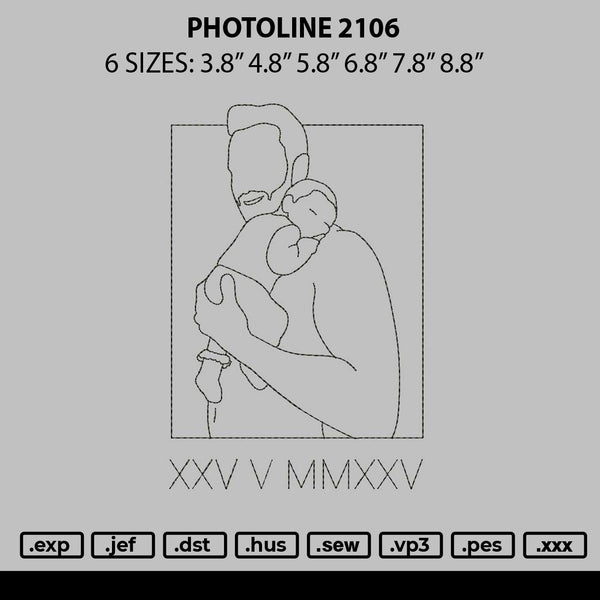 Photoline 2206 Embroidery File 6 sizes