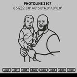 Photoline 2107 Embroidery File 6 sizes