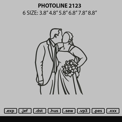 Photoline 2123 Embroidery File 6 sizes