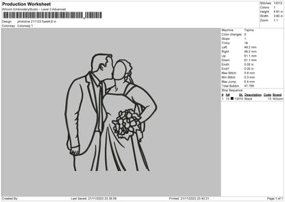 Photoline 2123 Embroidery File 6 sizes