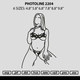 Photoline 2204 Embroidery File 6 sizes