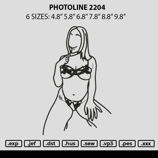 Photoline 2204 Embroidery File 6 sizes