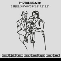 Photoline 2210 Embroidery File 6 sizes