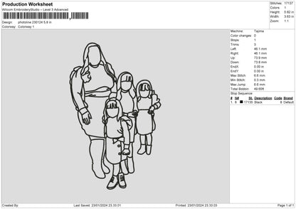 Photoline 2301 Embroidery File 6 sizes
