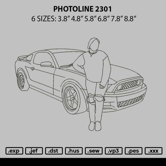 Photoline 2301 Embroidery File 6 sizes