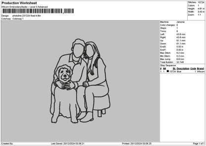 Photoline 2312 Embroidery File 6 sizes