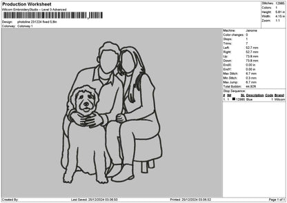 Photoline 2312 Embroidery File 6 sizes