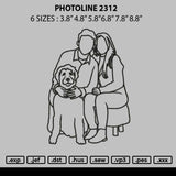 Photoline 2312 Embroidery File 6 sizes
