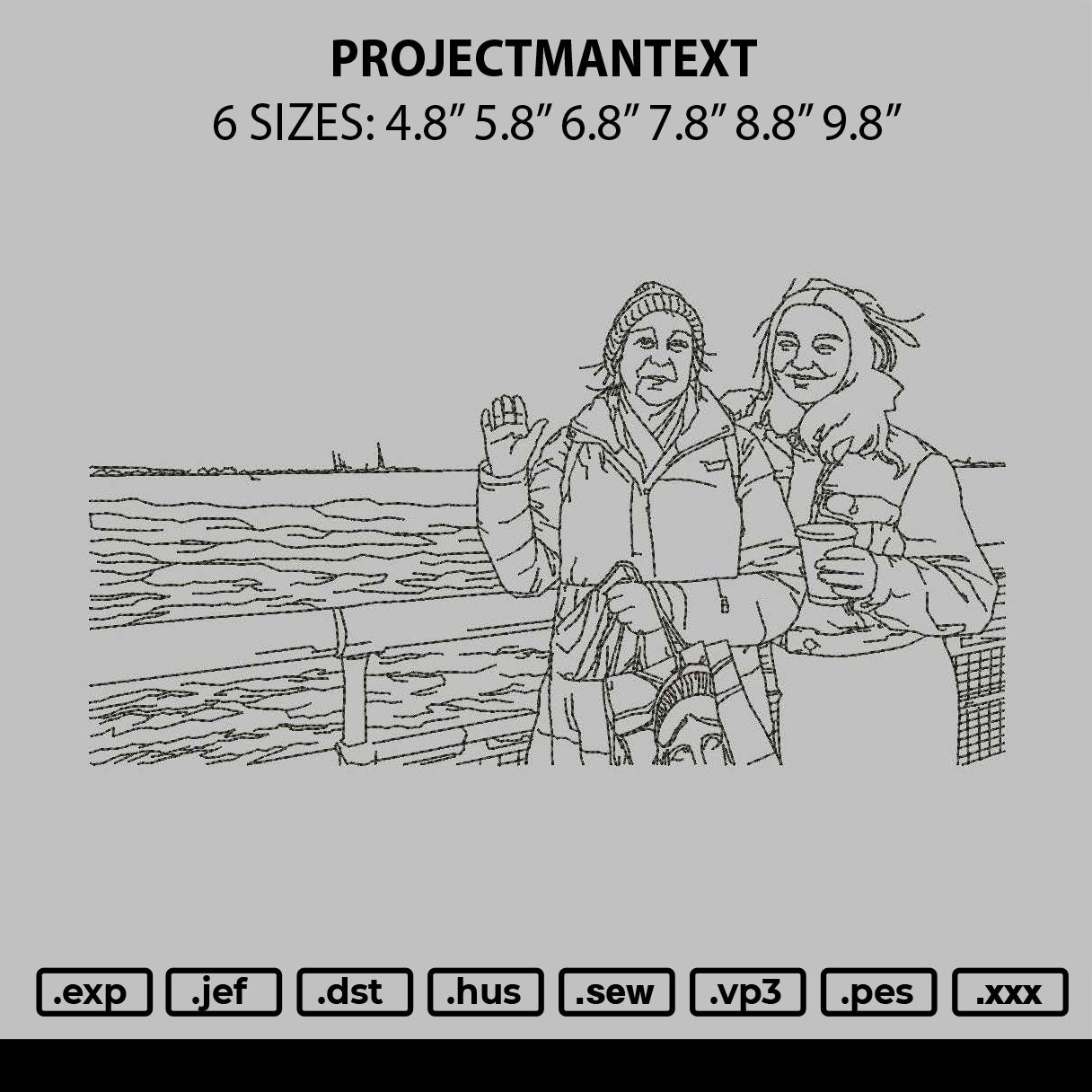 Photoline 2310 Embroidery File 6 sizes