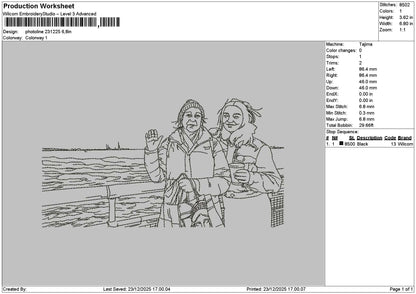 Photoline 2310 Embroidery File 6 sizes