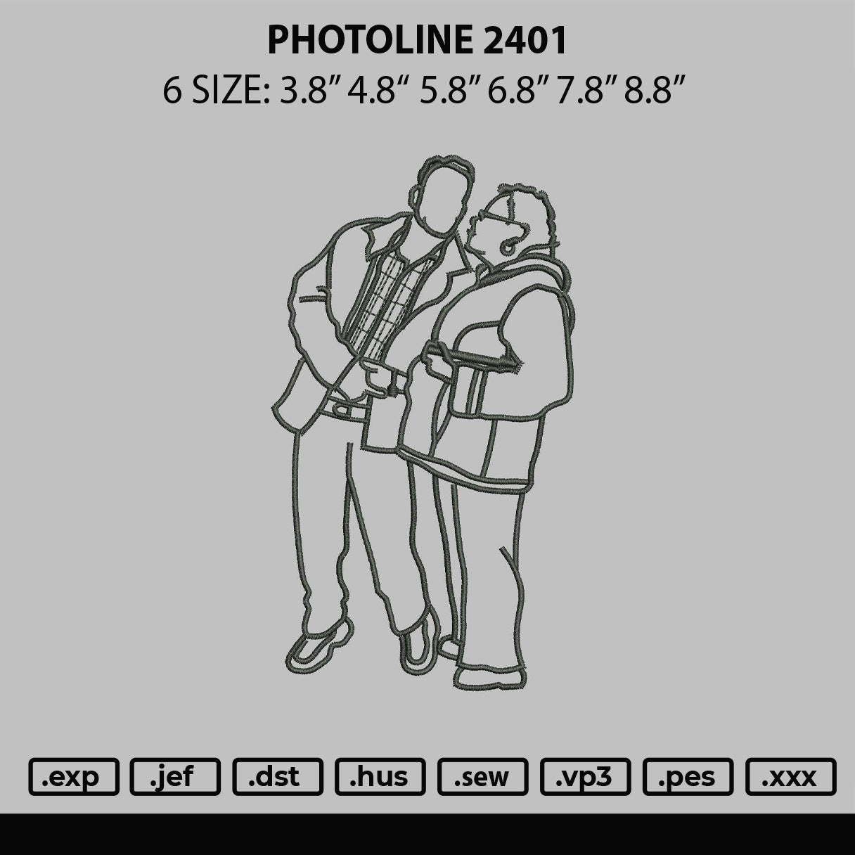 Photoline 2401 Embroidery File 6 sizes