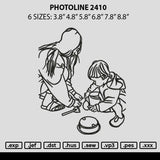 Photoline 2410 Embroidery File 6 sizes