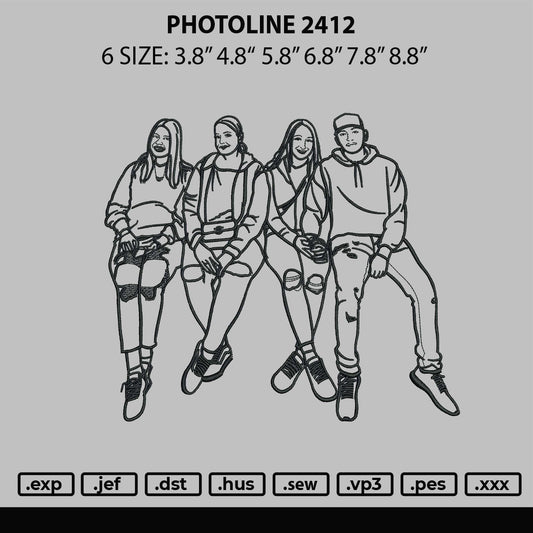 Photoline 2412 Embroidery File 6 sizes
