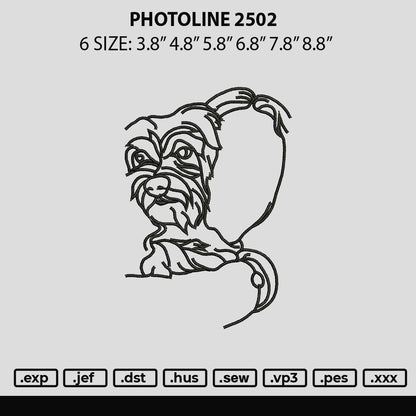 Photoline 2502 Embroidery File 6 sizes