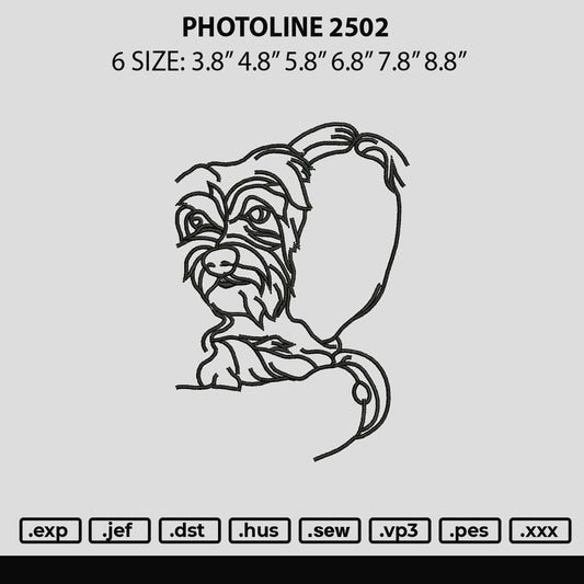 Photoline 2502 Embroidery File 6 sizes